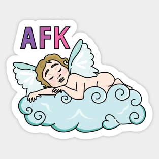 Afk, Napping Sticker